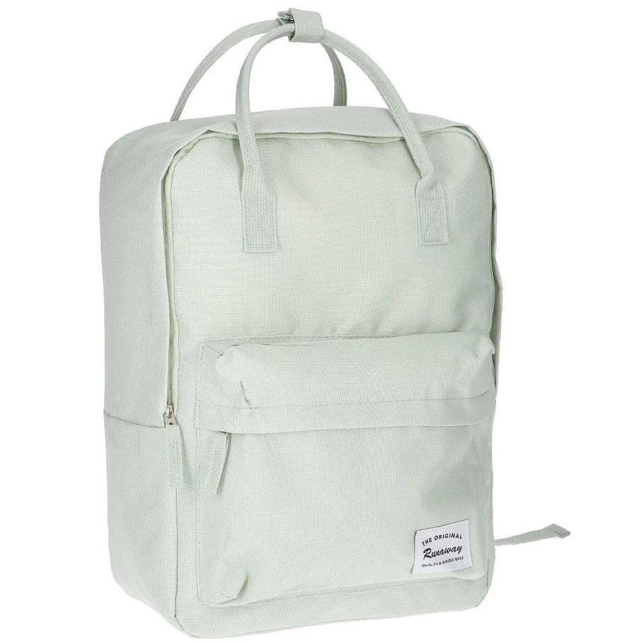 Unterwegs | Nanu-Nana Rucksack Uni, Mint, 26 X 13 X 36 Cm