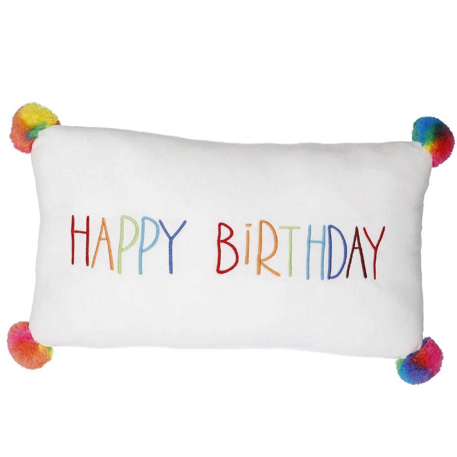 Wohntextilien | Nanu-Nana Kissen Happy Birthday, Weis, 50 X 30 Cm