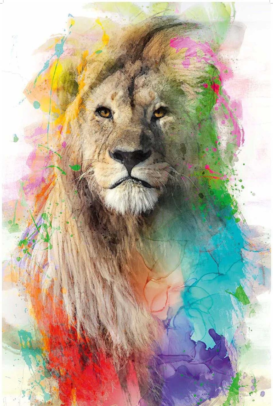 Wanddeko | Nanu-Nana Poster Multicolor Lion, Nr. 94