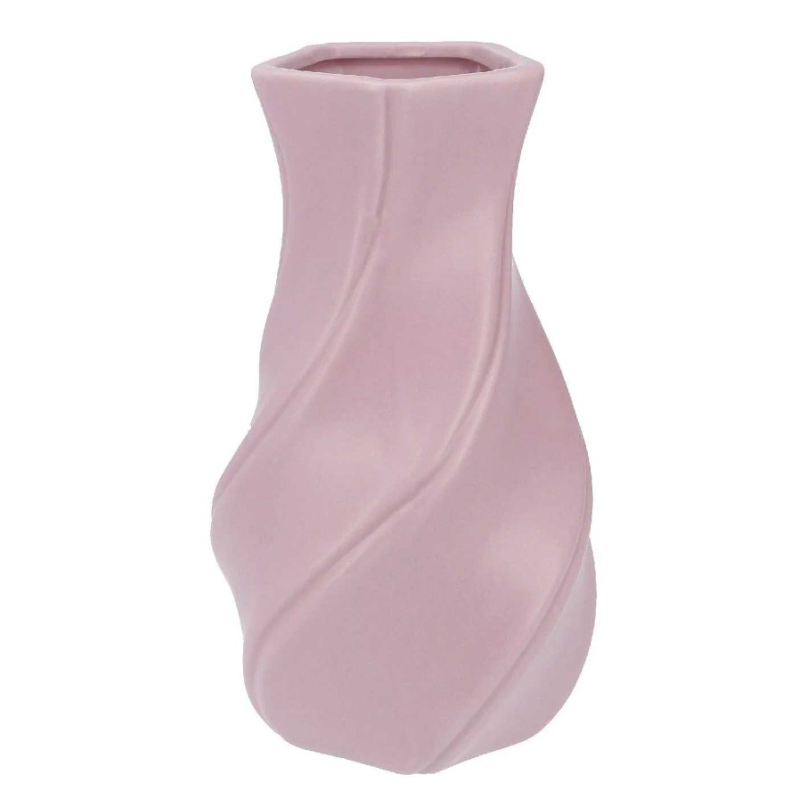 Fruhlingsvasen | Nanu-Nana Vase Design, Spirale/Rosa, 22 Cm