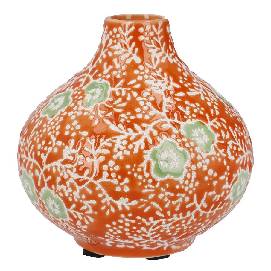 Fruhlingsvasen | Nanu-Nana Vase Blumchen, Orange, 9 Cm