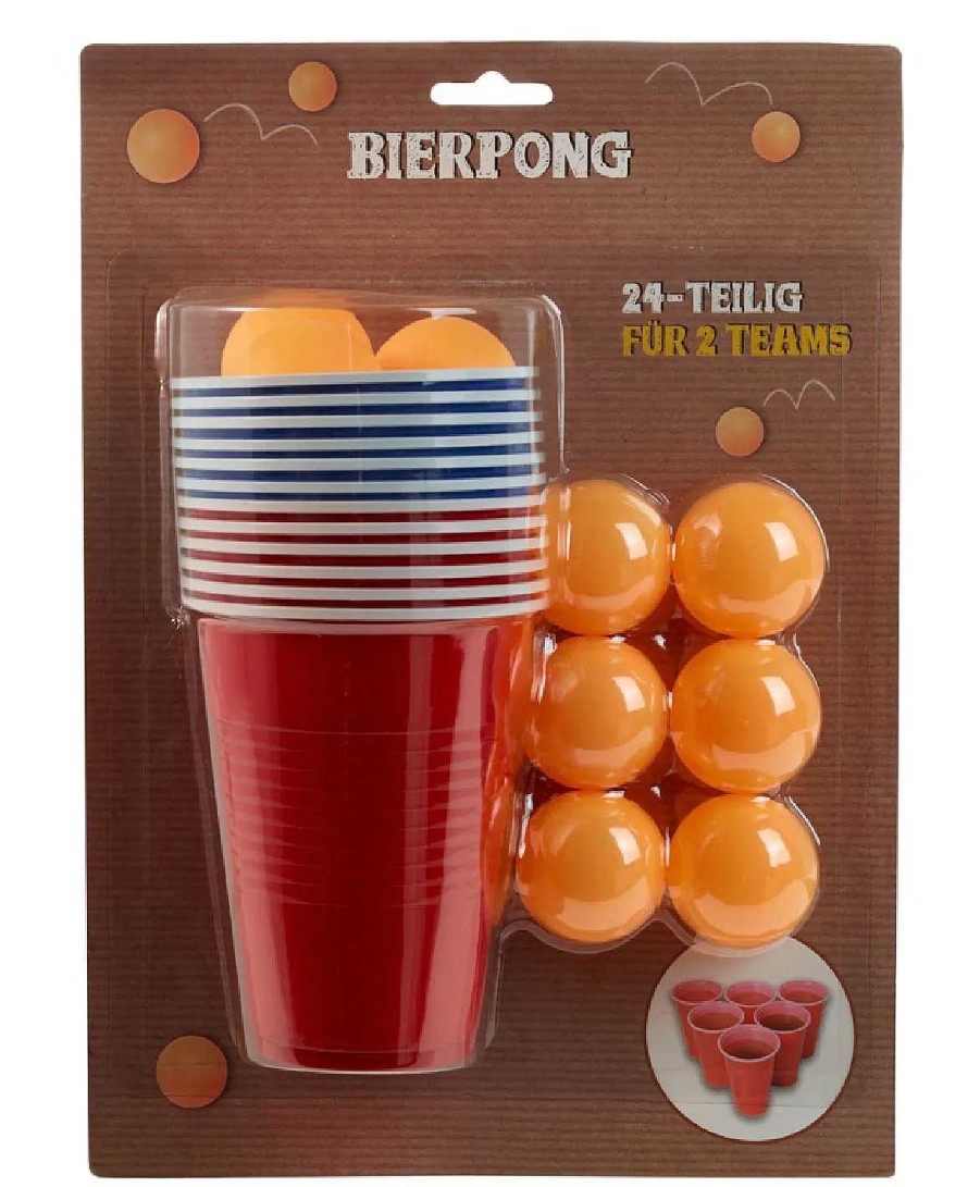 Spiele | Nanu-Nana Bierpong-Set, 24-Teilig