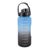 Unterwegs | Nanu-Nana Trinkflasche Motivation, Blau/Grau, 2 Liter