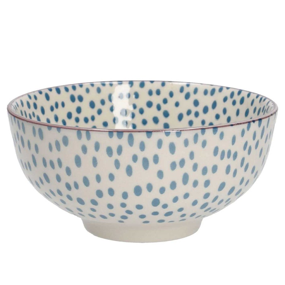 Geschirr | Nanu-Nana Schale China, 350 Ml, Blau, Dots, 12 Cm