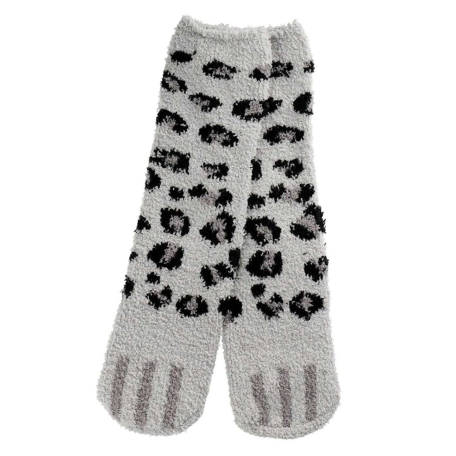 Geschenke Fur Frauen | Nanu-Nana Kuschelsocken Anti-Rutsch, Leo/Grau/Weis