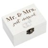 Hochzeitsdeko | Nanu-Nana Geschenkbox Mit Spieluhr, Mr. & Mrs., 10 X 7 Cm