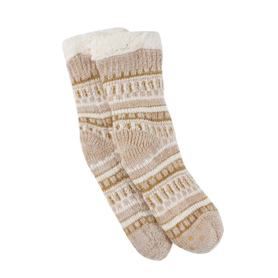 Geschenke Fur Frauen | Nanu-Nana Norwegersocken Design, Beige/Gold, One Size