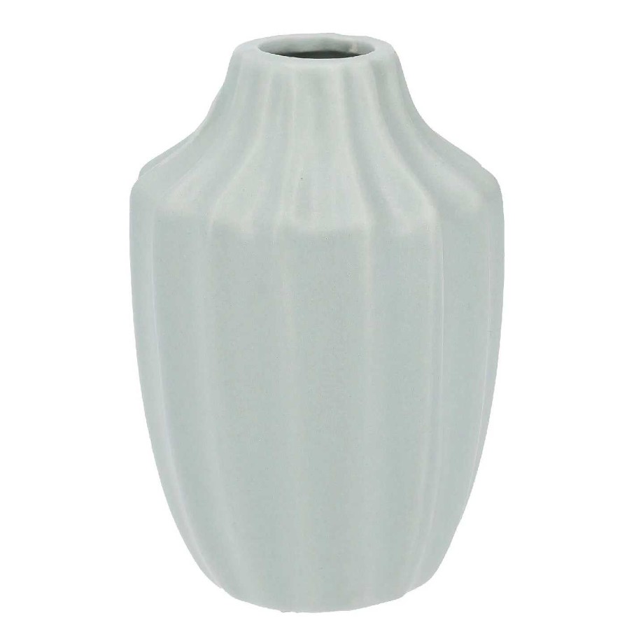 Fruhlingsvasen | Nanu-Nana Vase Design, Streifen/Grun, 12 Cm