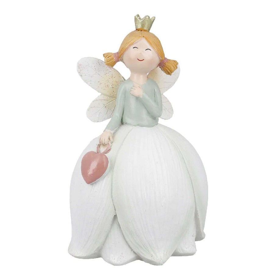 Figuren | Nanu-Nana Elfe Daisy Mit Krone, Herz/Links, 16 Cm