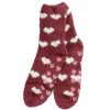 Geschenke Fur Frauen | Nanu-Nana Kuschelsocken Anti-Rutsch, Herzen/Bordeaux