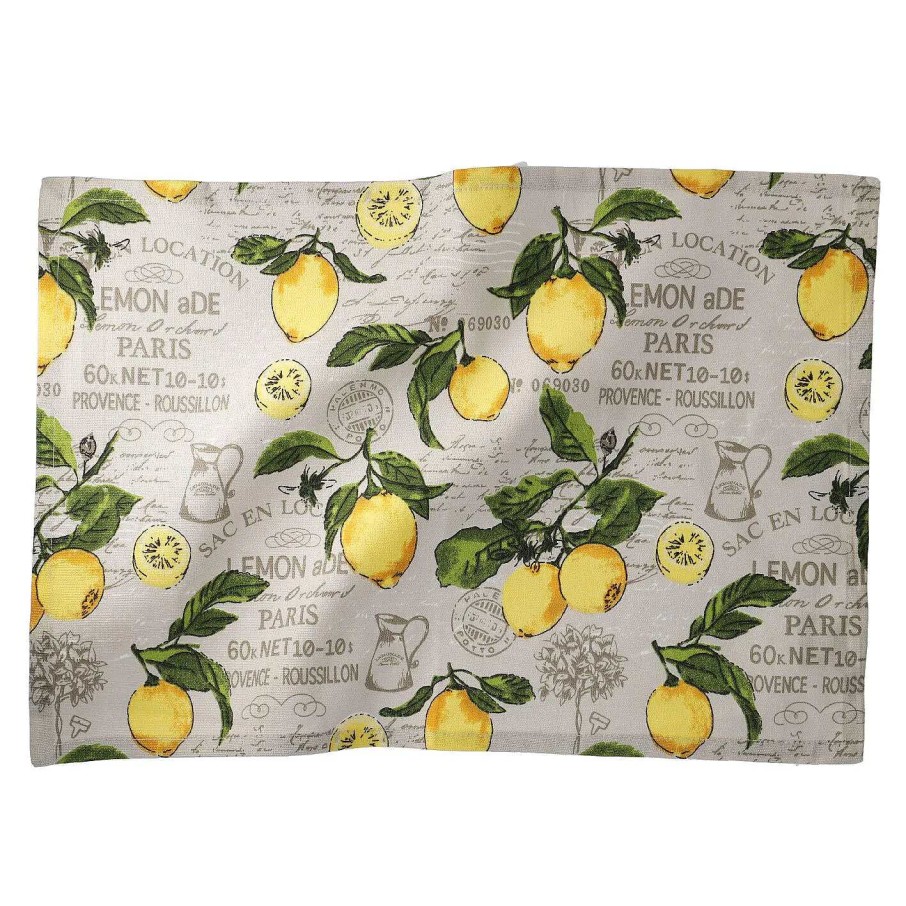 Tischwasche | Nanu-Nana Platzset Lemon, Gelb/Natur, 46 X 33 Cm