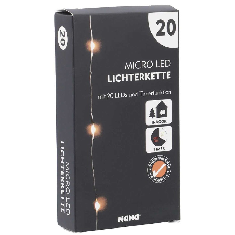 Lichterwelt | Nanu-Nana Led-Lichterkette, Silber, 190 Cm