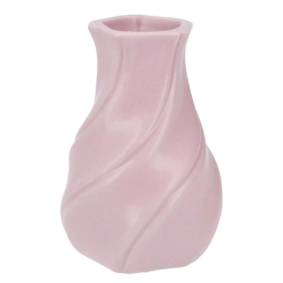 Fruhlingsvasen | Nanu-Nana Vase Design, Spirale/Rosa, 12 Cm