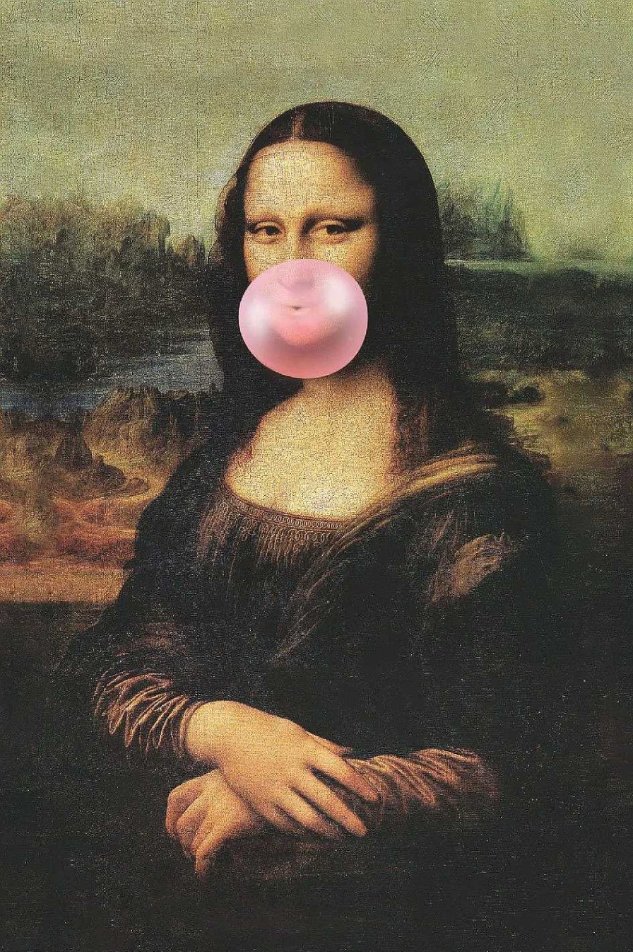 Wanddeko | Nanu-Nana Poster Mona Lisa Bubblegum, Nr. 211