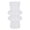 Fruhlingsvasen | Nanu-Nana Glas-Vase Ringe, Doppel-Ring/Weis, 20 Cm