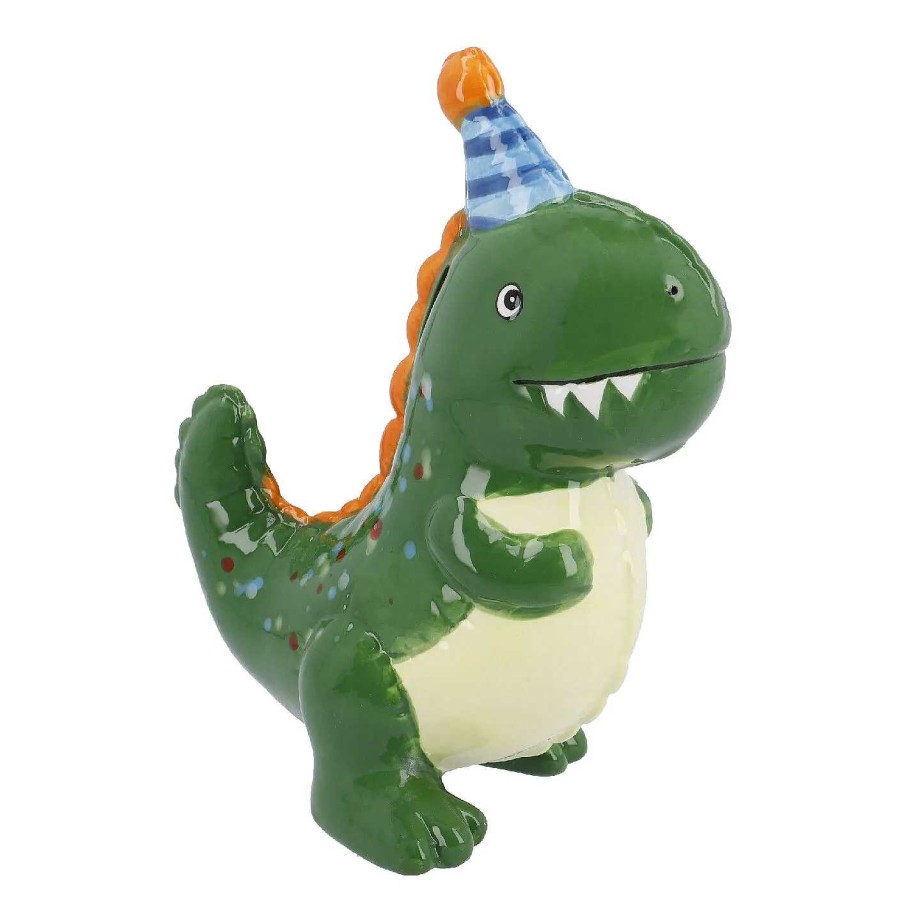 Figuren | Nanu-Nana Spardose Partydino, Grun, 22 Cm