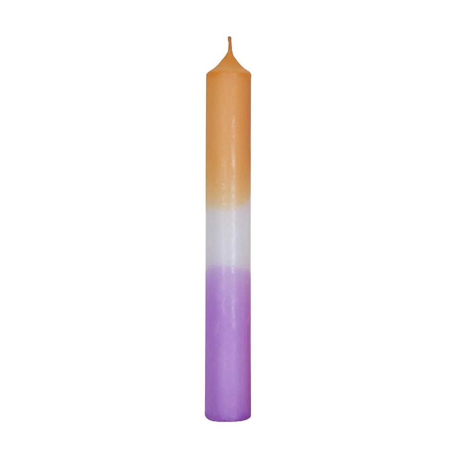 Kerzen & Kerzenstander | Nanu-Nana Stabkerze Dip-Dye, Mandarin/Lavendel, 18 Cm