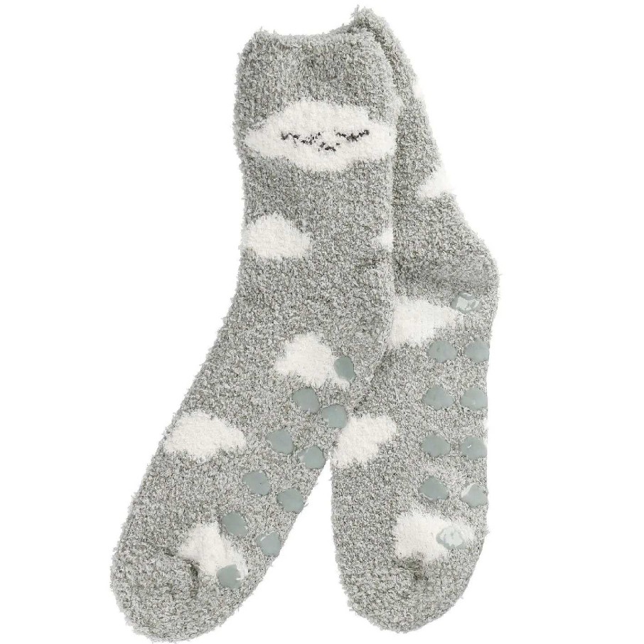 Geschenke Fur Frauen | Nanu-Nana Kuschelsocken Anti-Rutsch, Wolke/Grun