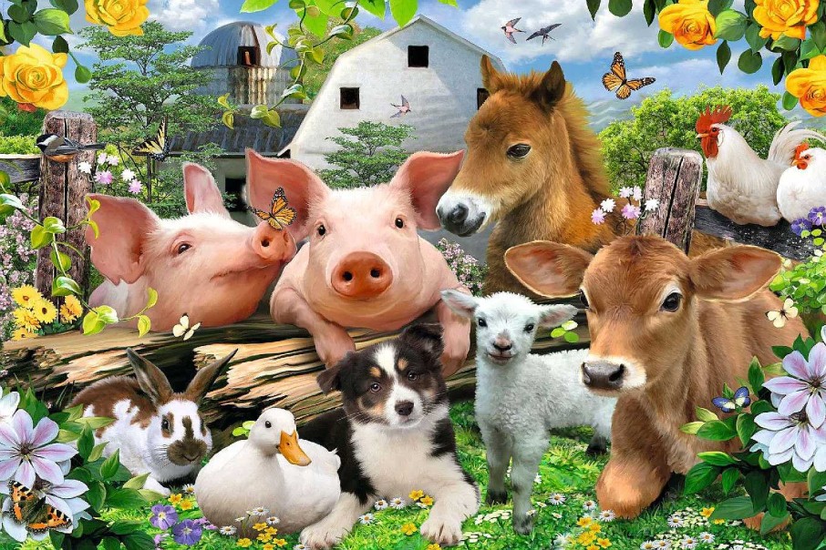 Kinderzimmer | Nanu-Nana Poster Farm Animals, Nr. 114