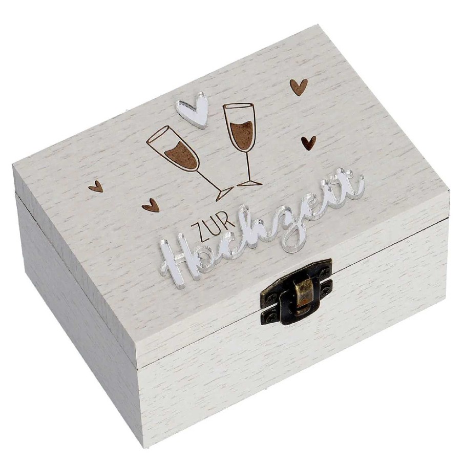 Hochzeitsdeko | Nanu-Nana Geschenkbox Mit Spieluhr, Hochzeit, 10 X 7 Cm