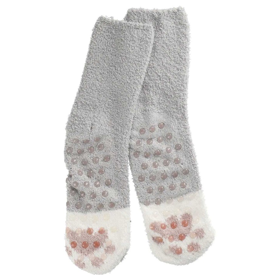 Geschenke Fur Frauen | Nanu-Nana Kuschelsocken Anti-Rutsch, Uni/Grau/Offwhite