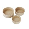 Schalen & Tabletts | Nanu-Nana 3Er Set Schale Jute, Rund, Natur