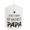 Kerzen | Nanu-Nana Kerze Spruch, Bester Papa, 6 X 8 Cm