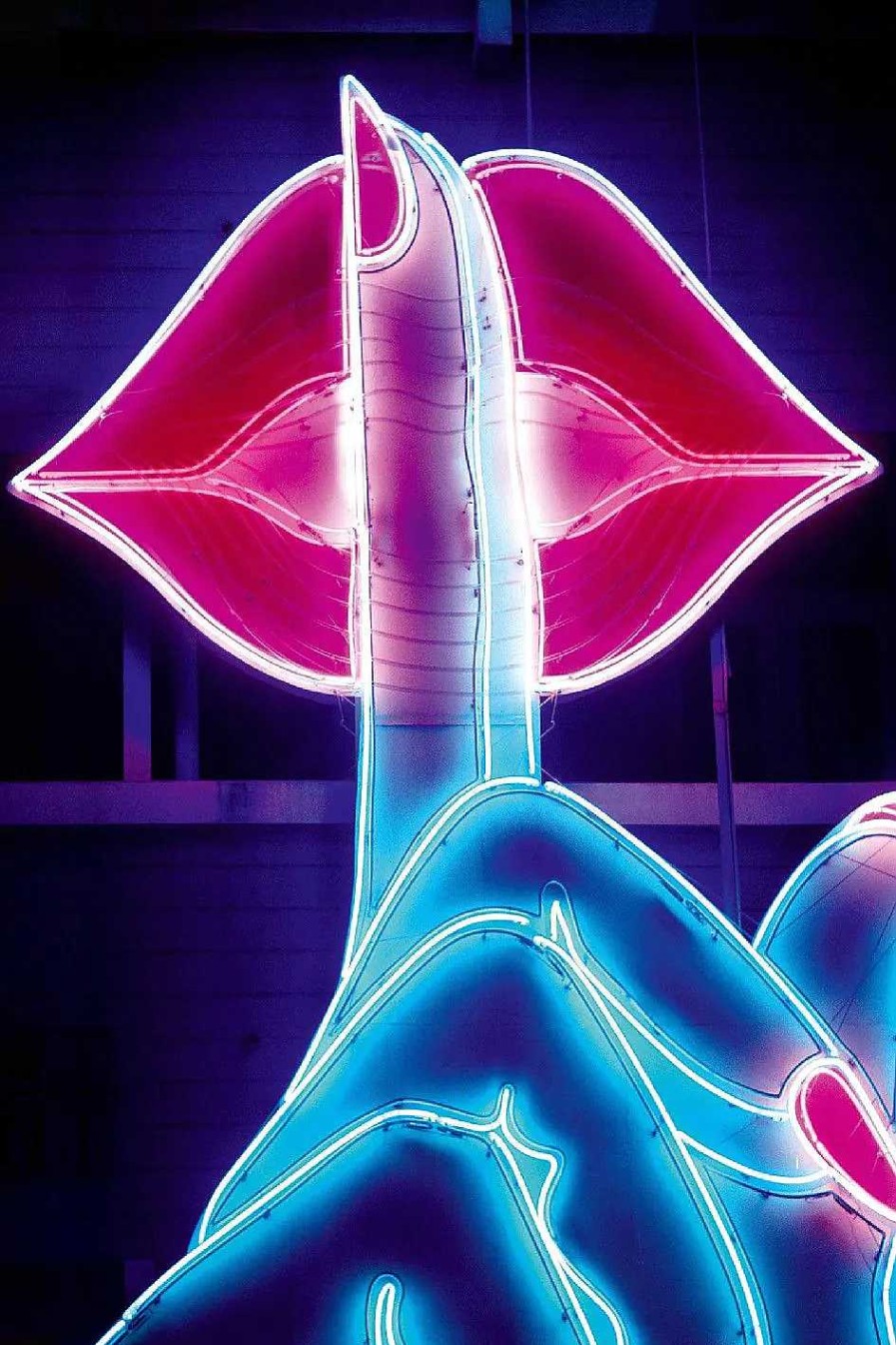 Wanddeko | Nanu-Nana Poster Neon Lips, Nr. 69