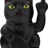 Figuren | Nanu-Nana Winkekatze Stinkefinger, Schwarz, 15 Cm