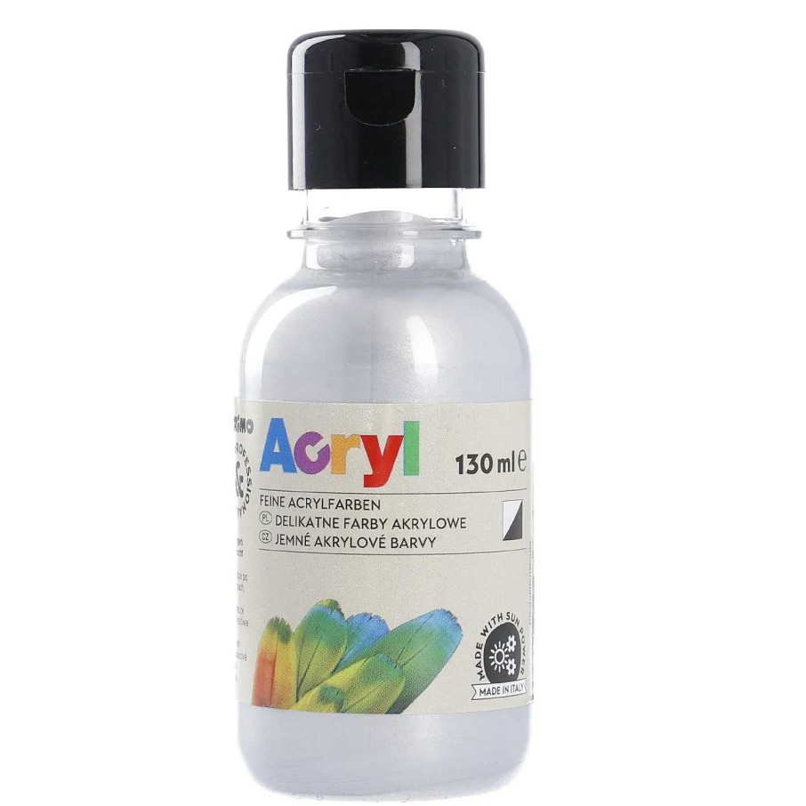 Dekozubehor | Nanu-Nana Acrylfarbe, Silber, 130 Ml