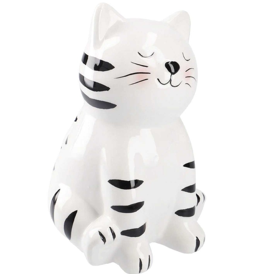 Figuren | Nanu-Nana Spardose Katze, Schwarz, 17.5 Cm