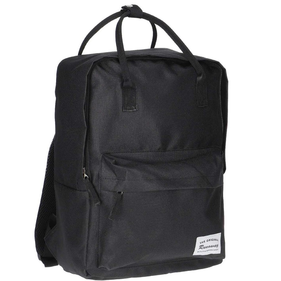 Unterwegs | Nanu-Nana Rucksack Uni, Schwarz, 26 X 13 X 36 Cm