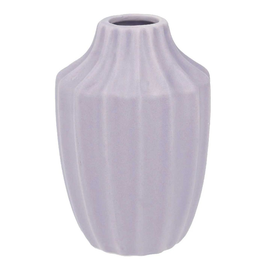 Fruhlingsvasen | Nanu-Nana Vase Design, Streifen/Lila, 12 Cm