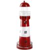 Deko&Objekte | Nanu-Nana Windlicht Leuchtturm, Rot/Weis, 36 Cm