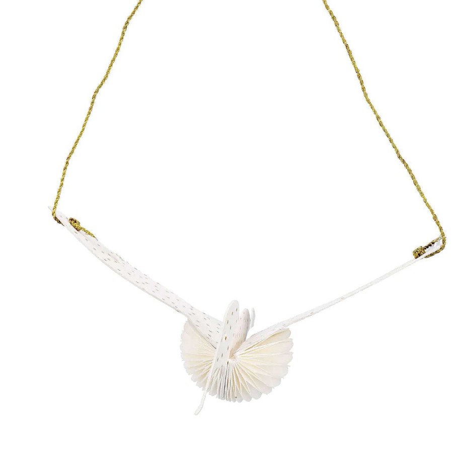 Fruhlingsobjekte | Nanu-Nana Anhanger Vogel, Offwhite, 12 Cm