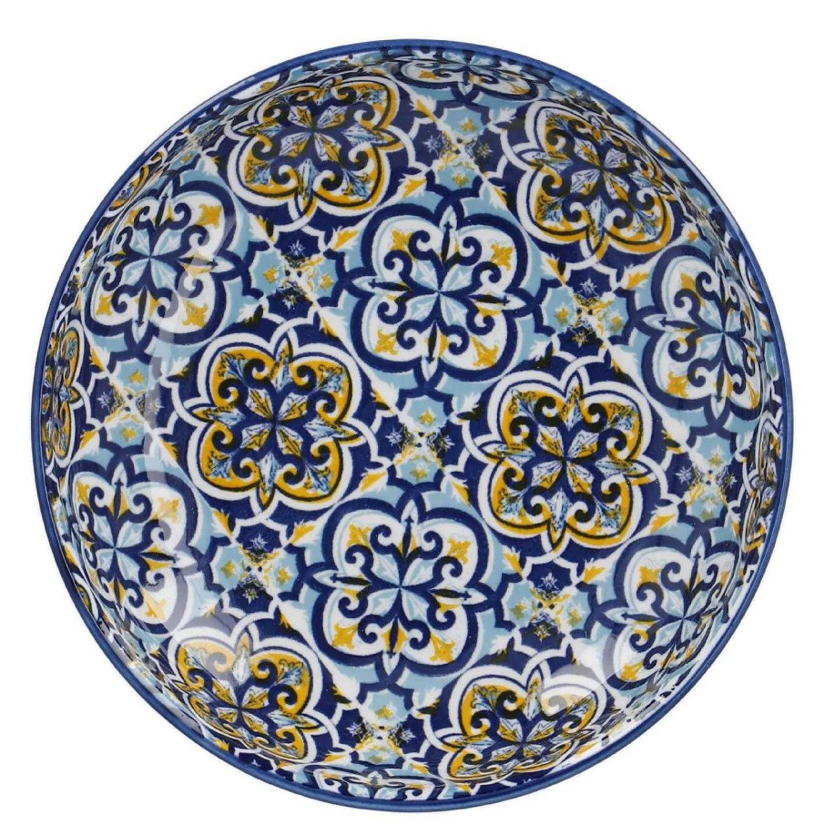 Geschirr | Nanu-Nana Schale China, Flach, Blau/Gelb, 15 Cm