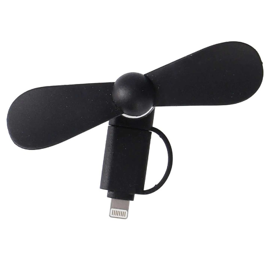 Ab Zum Strand | Nanu-Nana Ventilator Handy, Usb, Schwarz