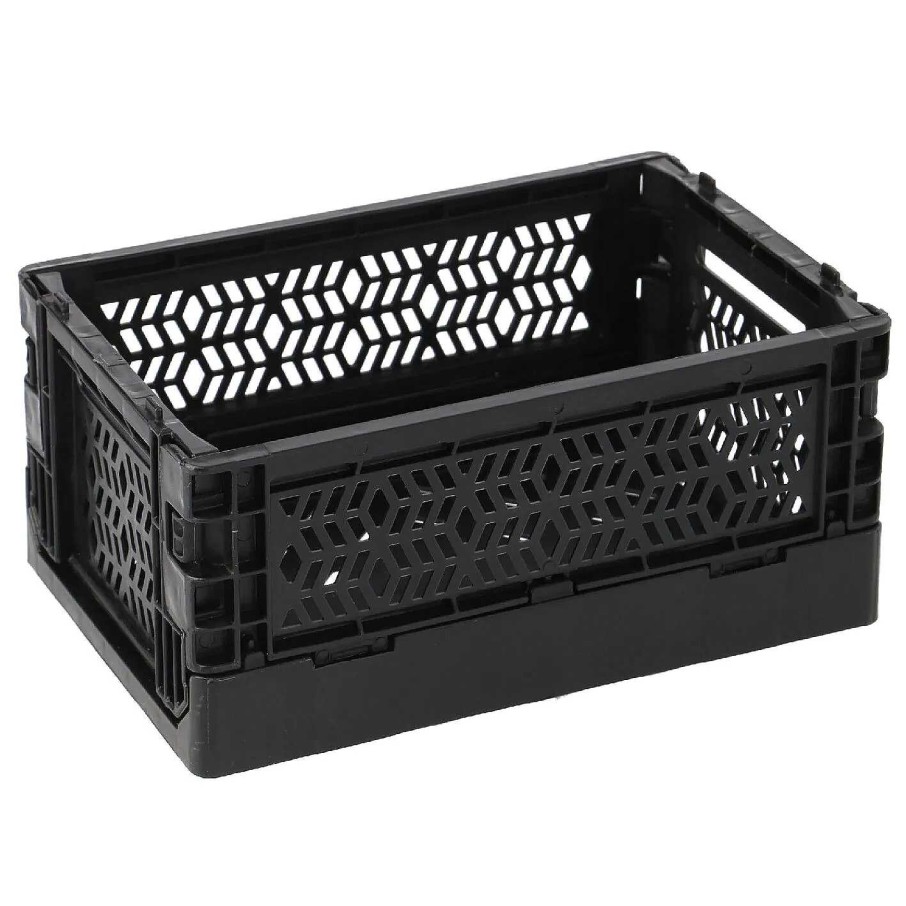 Aufbewahrung | Nanu-Nana Klappbox Mini, 15 X 9.5 X 6.5 Cm, Schwarz