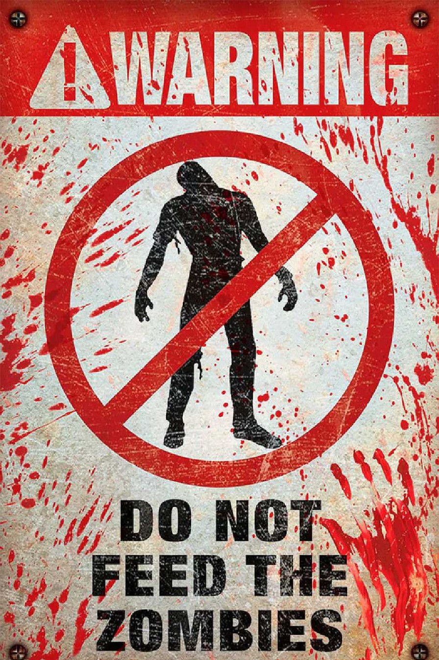 Wanddeko | Nanu-Nana Poster Do Not Feed The Zombies, Nr. 23