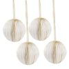 Hochzeitsdeko | Nanu-Nana 4Er Set Anhanger Wabe/Kugel, Offwhite