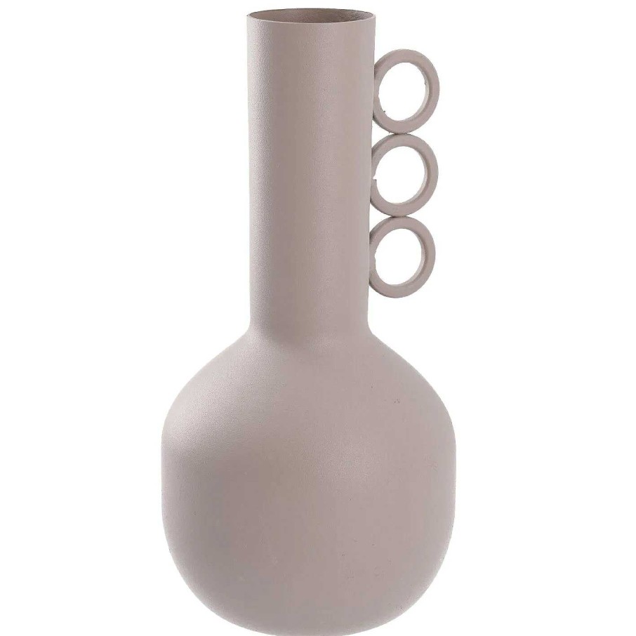 Vasen | Nanu-Nana Vase Mit Ringen, Taupe, 22 Cm