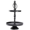 Etageren | Nanu-Nana Etagere Shiva, 2 Teller, Schwarz, 32 Cm