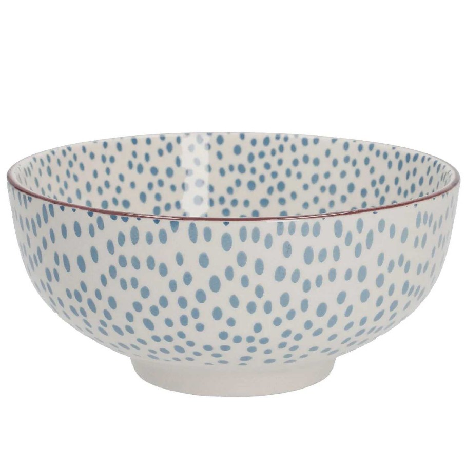 Geschirr | Nanu-Nana Schale China, 680 Ml, Blau, Dots, 15 Cm